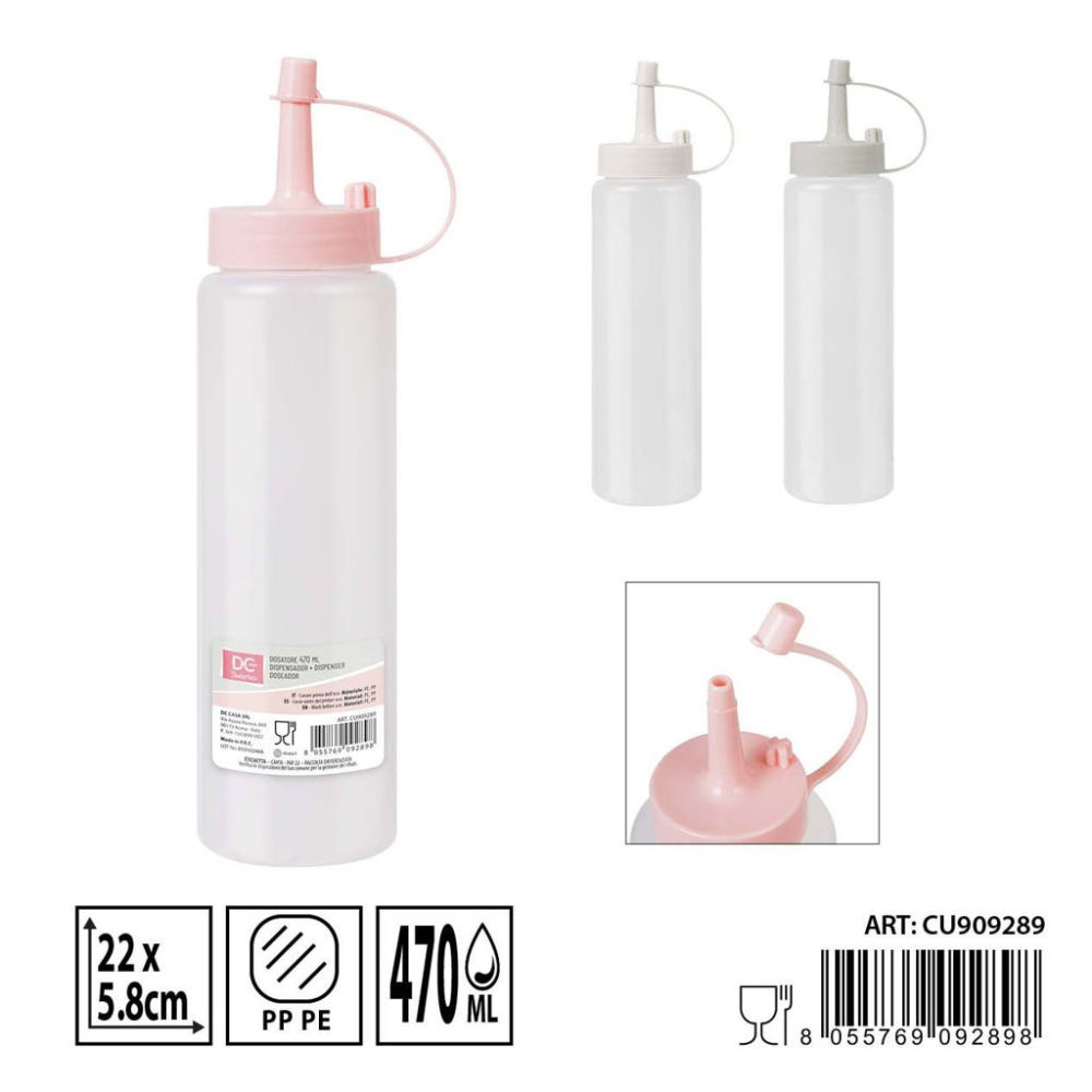 DC CASA DOSATORE SALSE PLAST. 22X5.8CM 470MLDc Casa