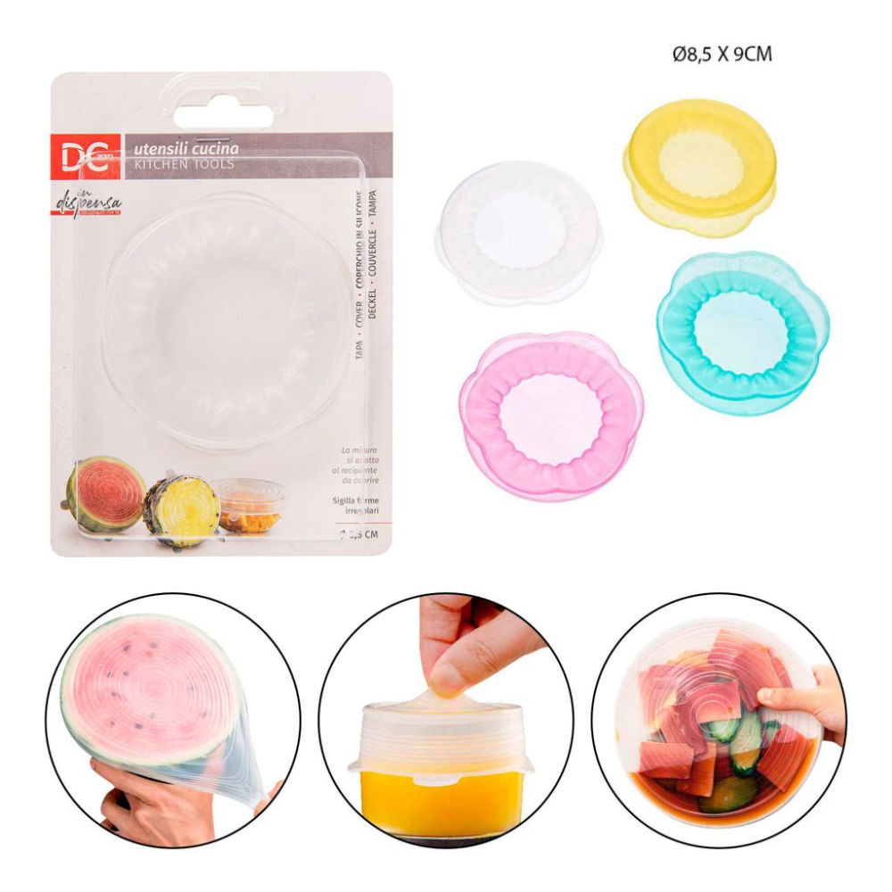 DC CASA COPERCHIO SILICONE ESTENDIBILE  8,5CMDc Casa