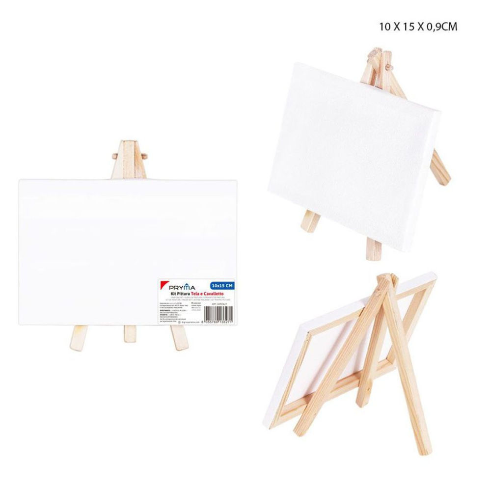 PRYMA CAVALLETTO + TELA PITTURA 10x15CMPryma