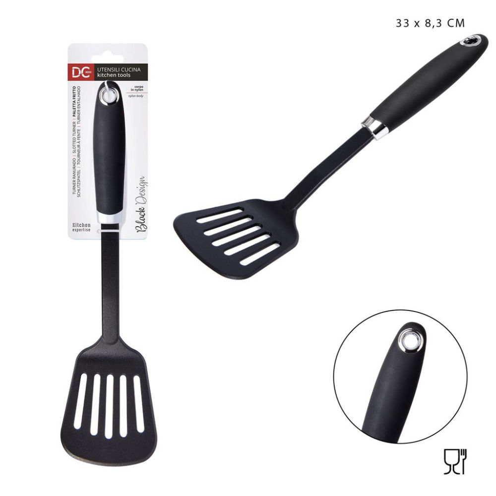 DC CASA L/BLACK PALETTA FRITTO NYLON 33X8,3CMDc Casa