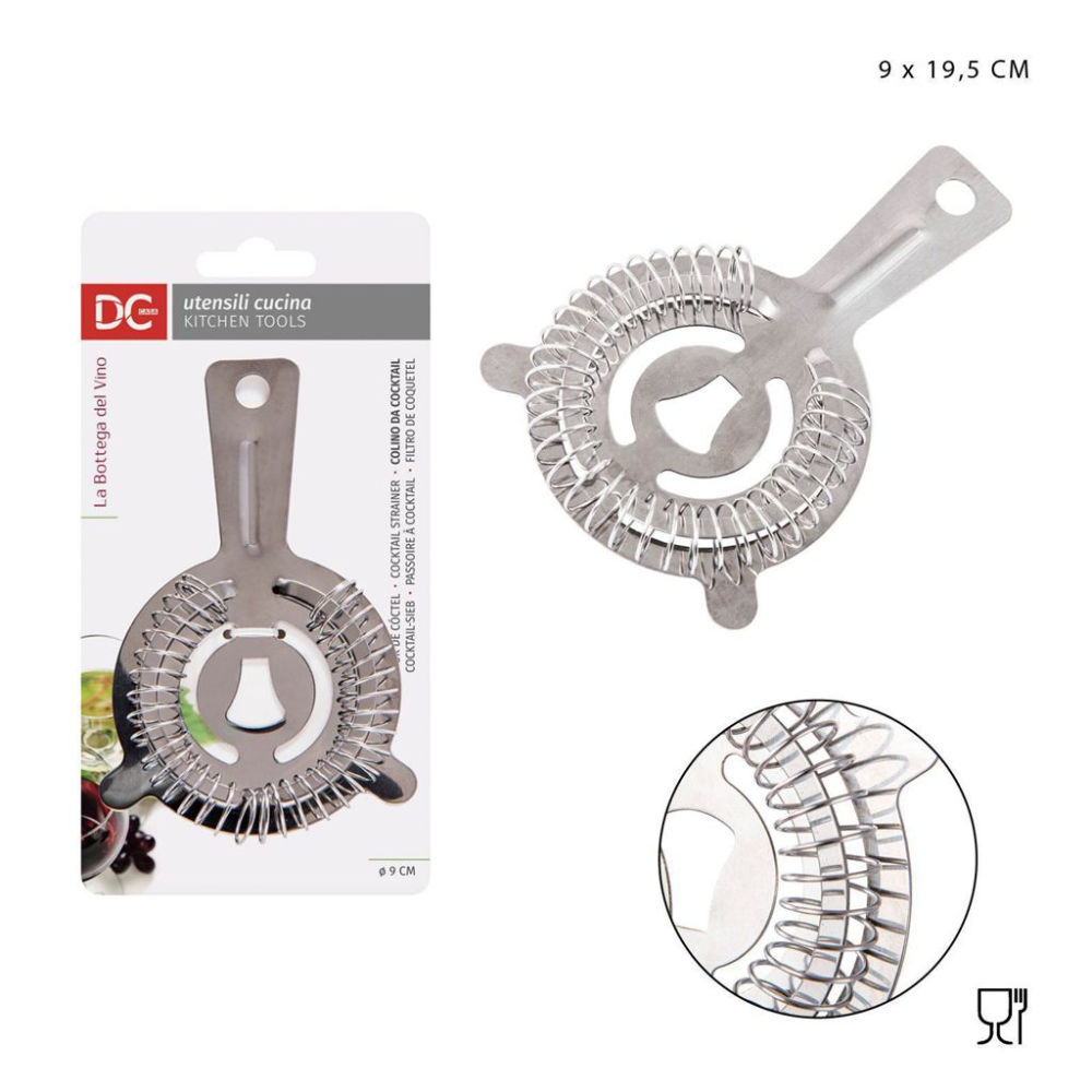 DC CASA COLINO COCKTAIL ACCIAIO 9X19,5X2,5CMDc Casa