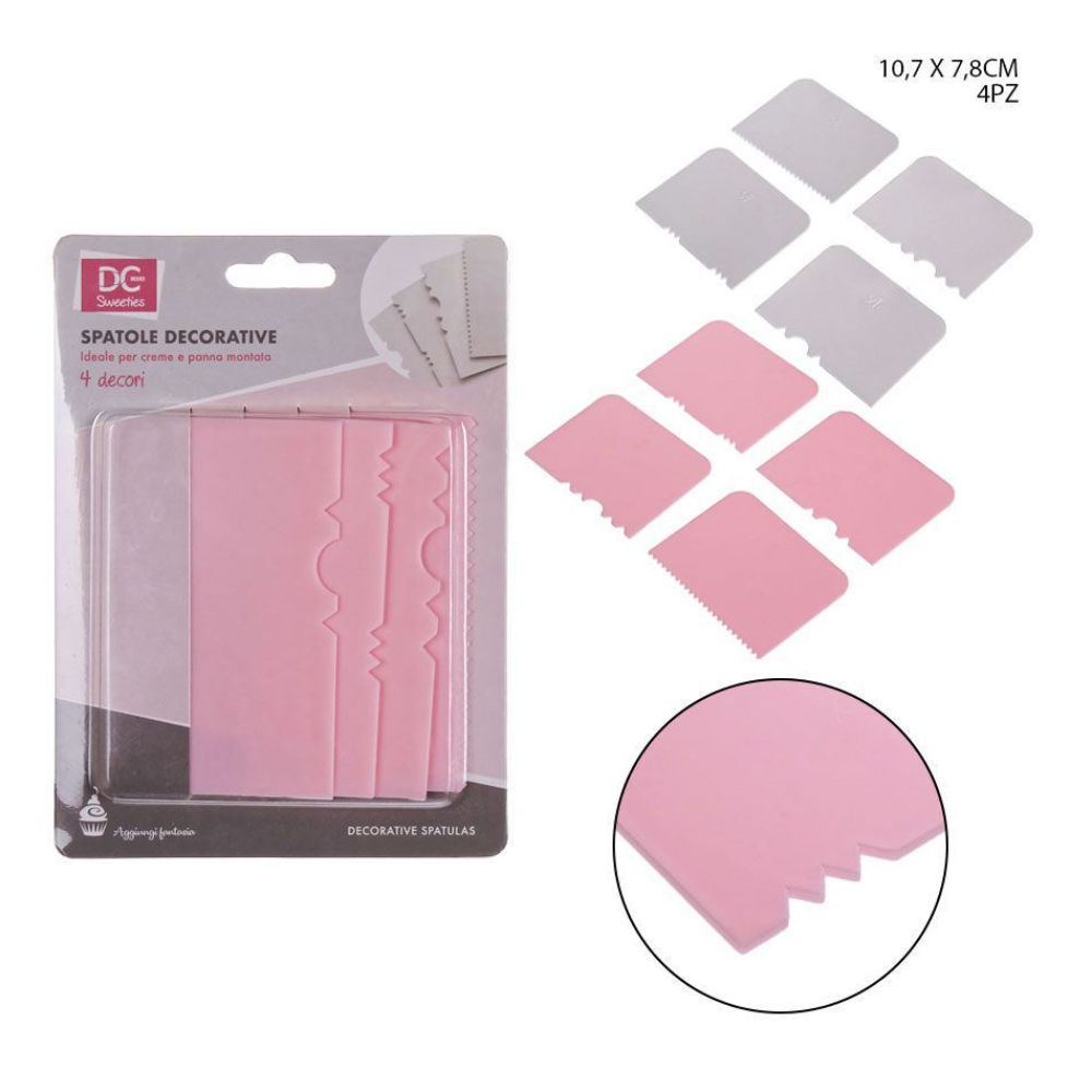 DC CASA RASCHIETTO DOLCI PLAST, 10,7X7,8CM 4PZDc Casa