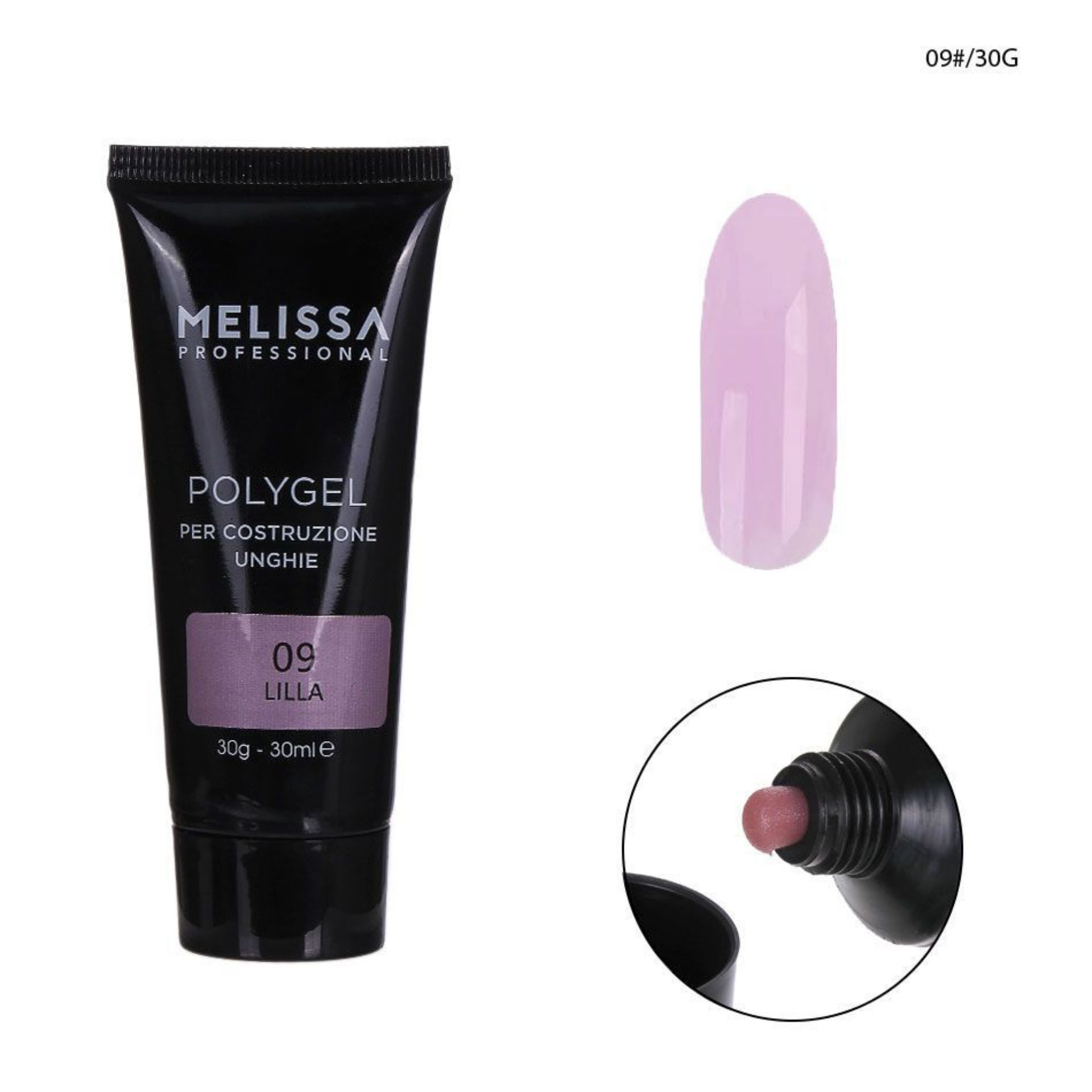 MELISSA POLYGEL COSTRUZIONE UNGHIE 30G 09 LILLAMelissa