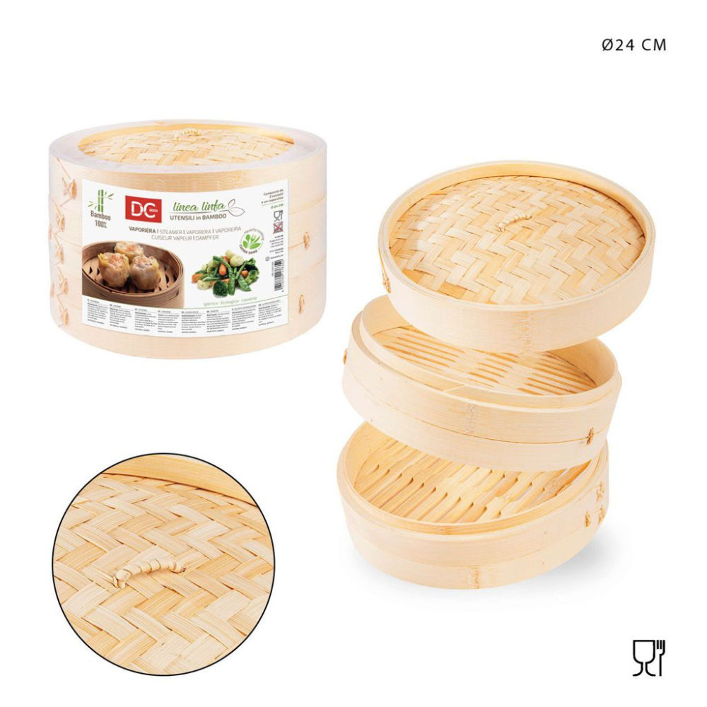 DC CASA VAPORIERA BAMBU 2PIANI 24CMDc Casa