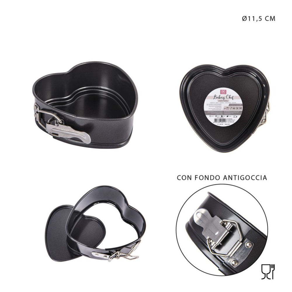 DC CASA TORTIERA MINI APRIB,A/ADER,CUORE 11,7X11,4Dc Casa
