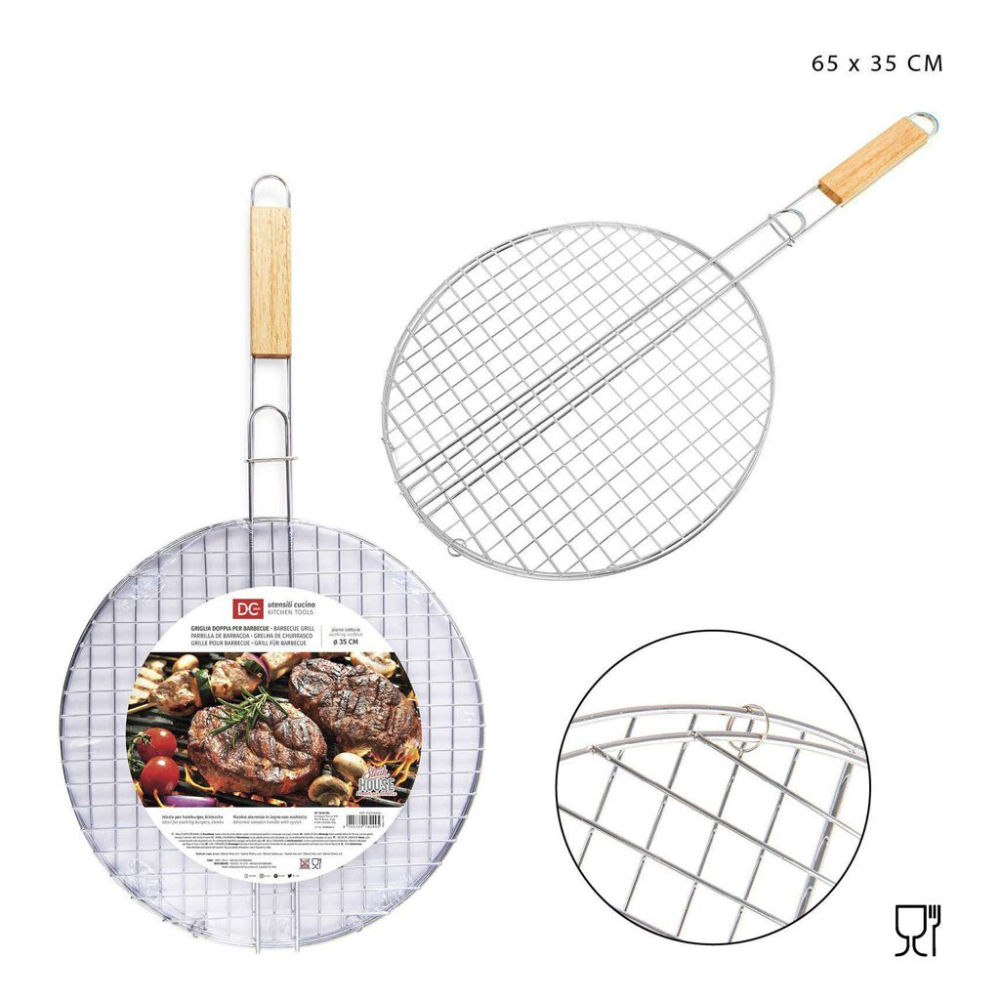 DC CASA GRIGLIA BARBECUE M/LEGNO 65X35CMDc Casa