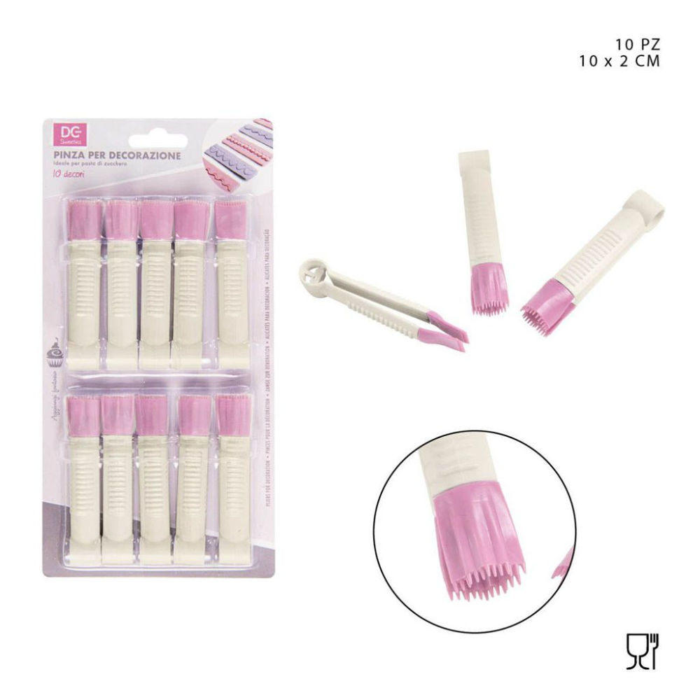 DC CASA PINZA DECORAZIONE TORTA 2X10X1,5CM 10PZDc Casa