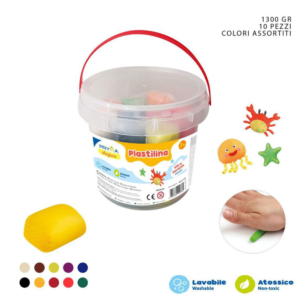 PRYMA PLASTILINA COLORATA 130G x 10PZPryma