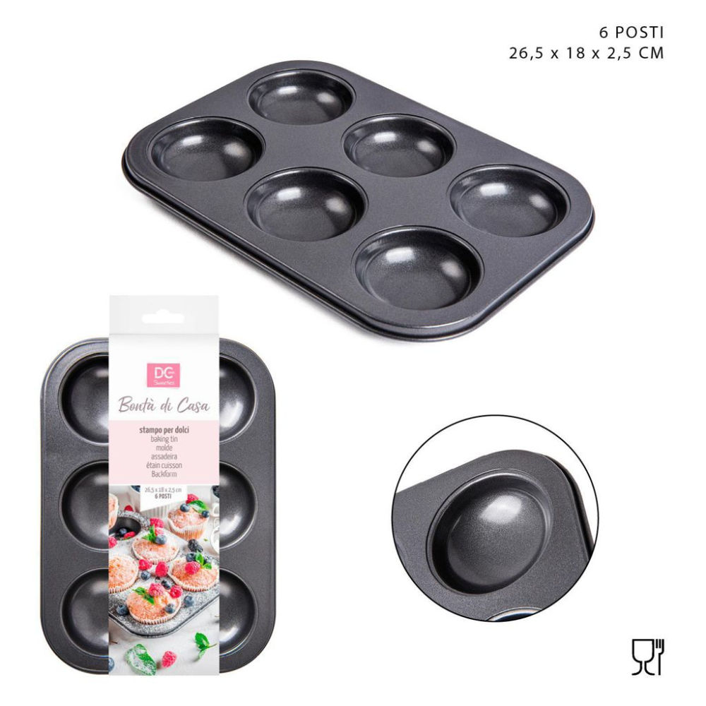 DC CASA L/BONTA CASA STAMPO DOLCI 6P 26,5X18,5X2,5Dc Casa