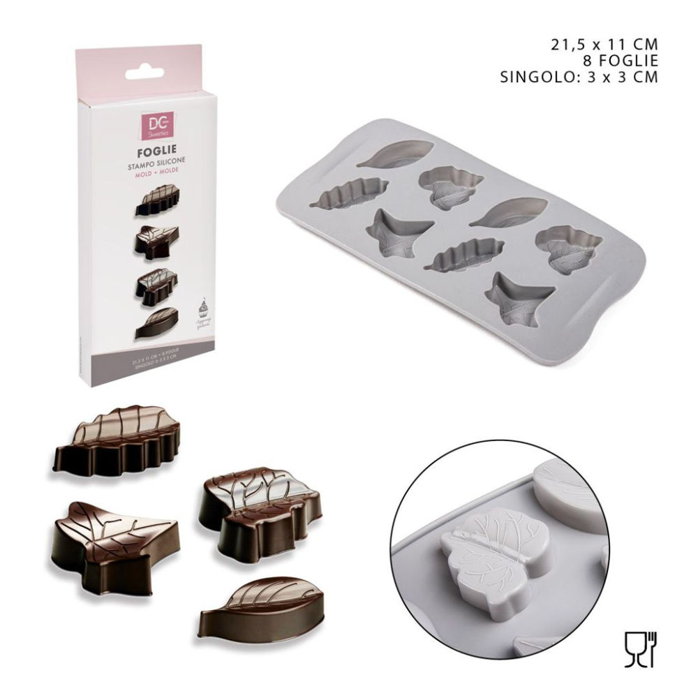 STAMPO SILICONE F/FOGLIE 21,5X11X1CMDc Casa