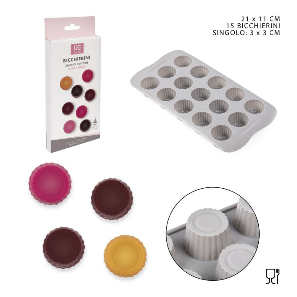 DC CASA STAMPO SILICONE CIOCCOLATINI 21X11X2CMDc Casa