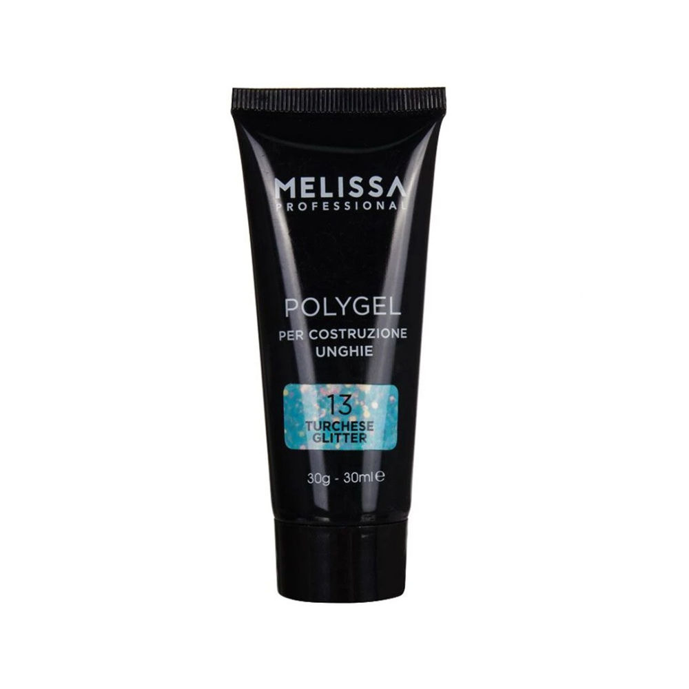 MELISSA POLYGEL COSTRUZIONE UNGHIE GLITTER 30G 13Melissa