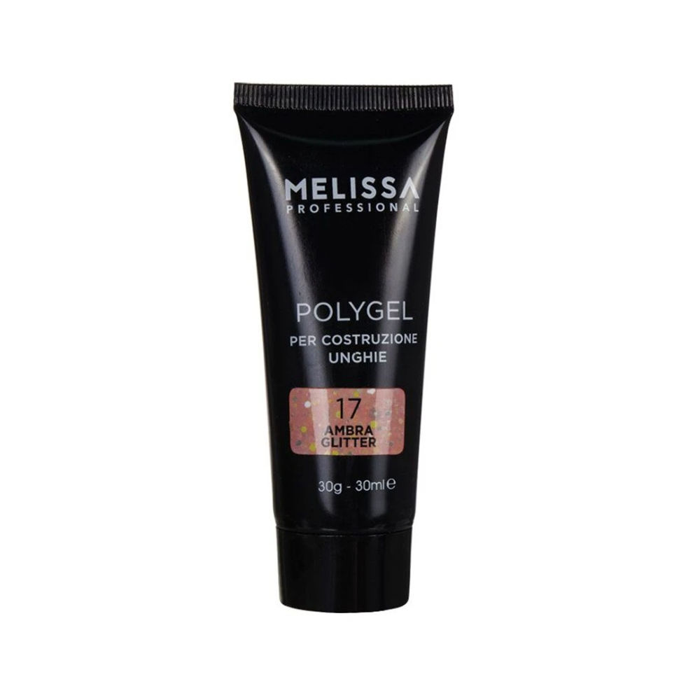 MELISSA POLYGEL COSTRUZIONE UNGHIE GLITTER 30G 18Melissa