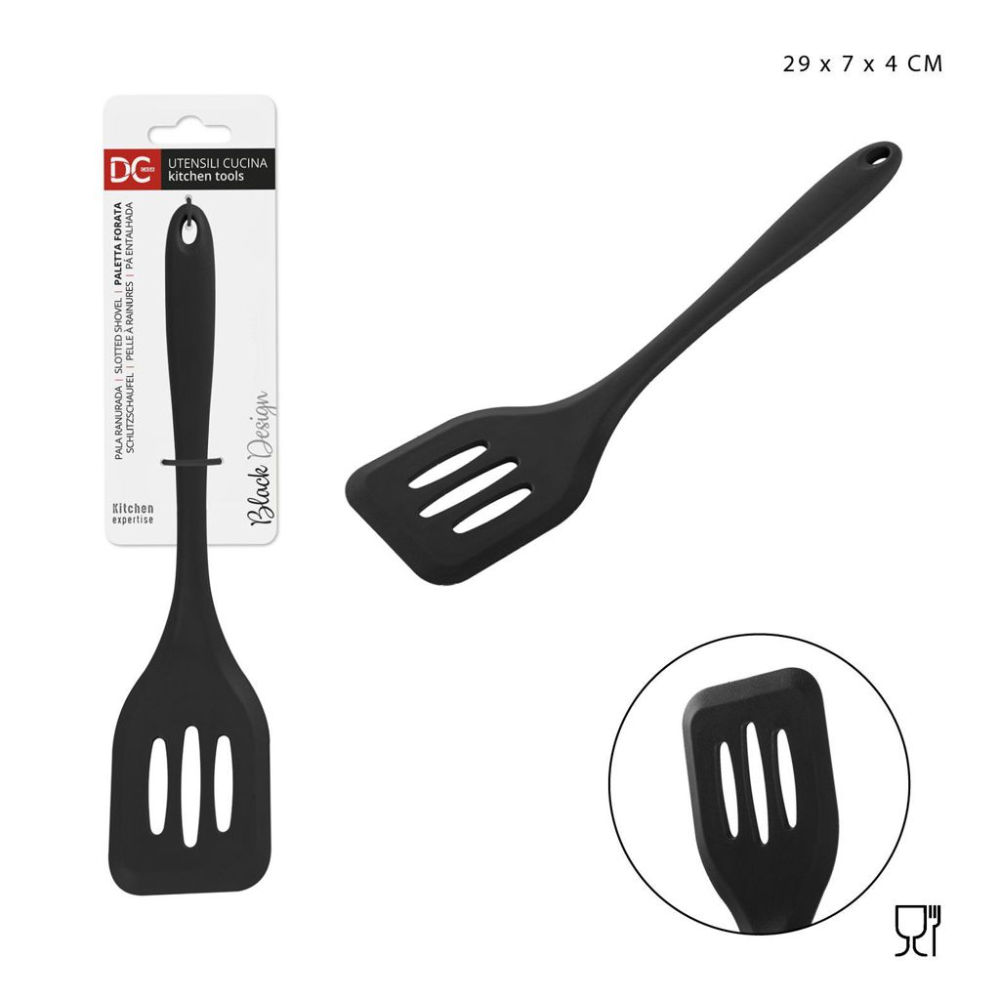 DC CASA L/BLACK PALETTA FORATA SILICONE 29X7X4CMDc Casa