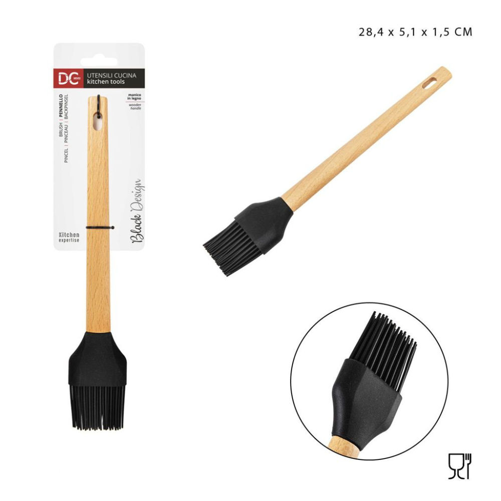 DC CASA L/BLACK PENNELLO SILICONE M/LEGNO 28,4X5,1Dc Casa