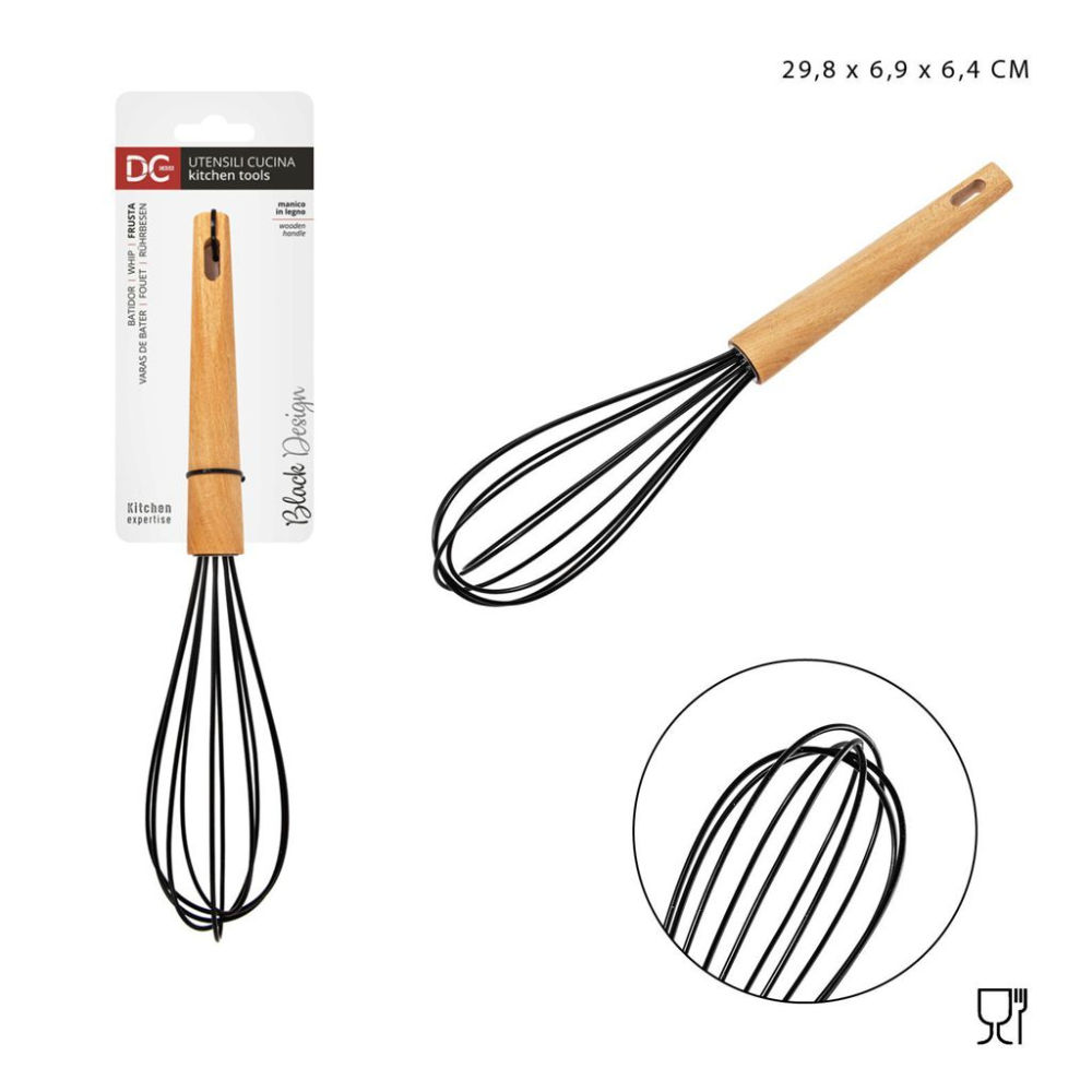 DC CASA L/BLACK FRUSTA SILICONE M/LEGNO 29,8X6,9CMDc Casa