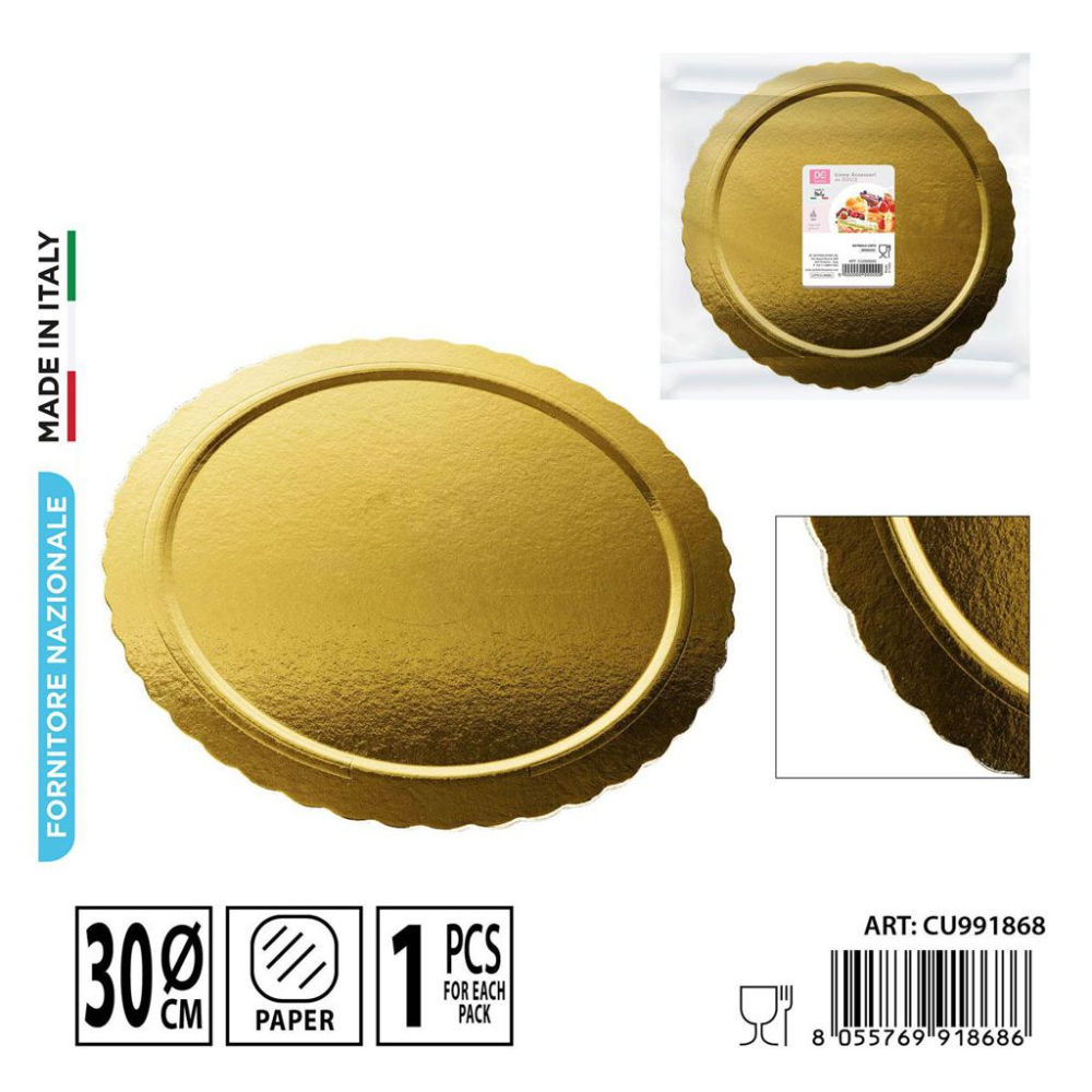 DC CASA SOTTOTORTA ROTONDO ORO 30CMDc Casa