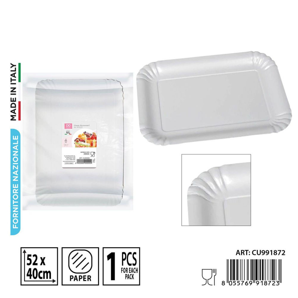 DC CASA VASSOIO RETTANG, BIANCO 52X37CMDc Casa