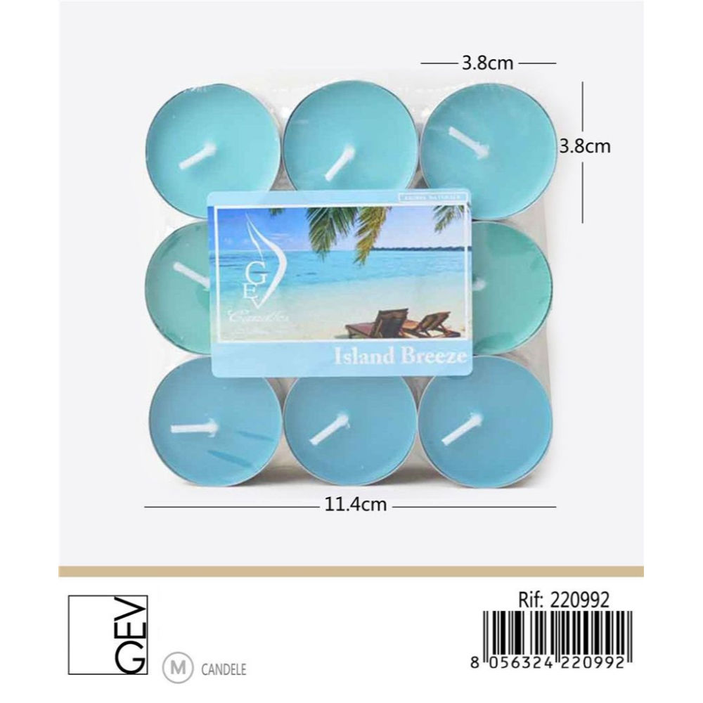 GEV TEALIGHTS - ISLAND BREEZE - 18PZGev