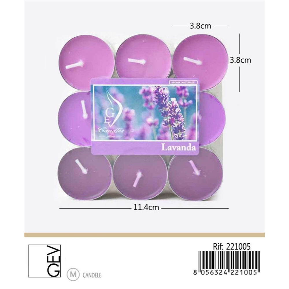 GEV TEALIGHTS - LAVANDA - 18PZGev