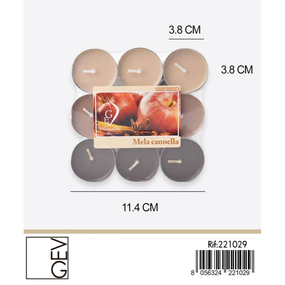 GEV TEALIGHTS - MELA & CANNELLA - 18PZGev