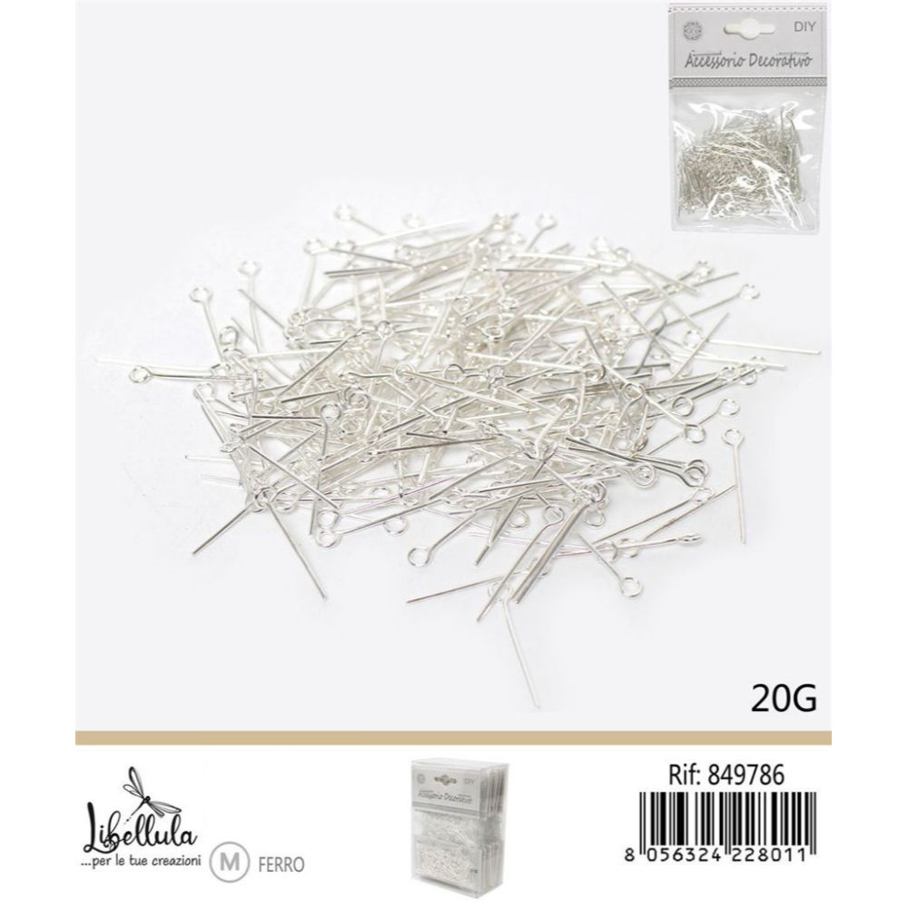 ACCESSORI BIGIOTTERIA - CHIODINI AD ASOLA - 40PZGev