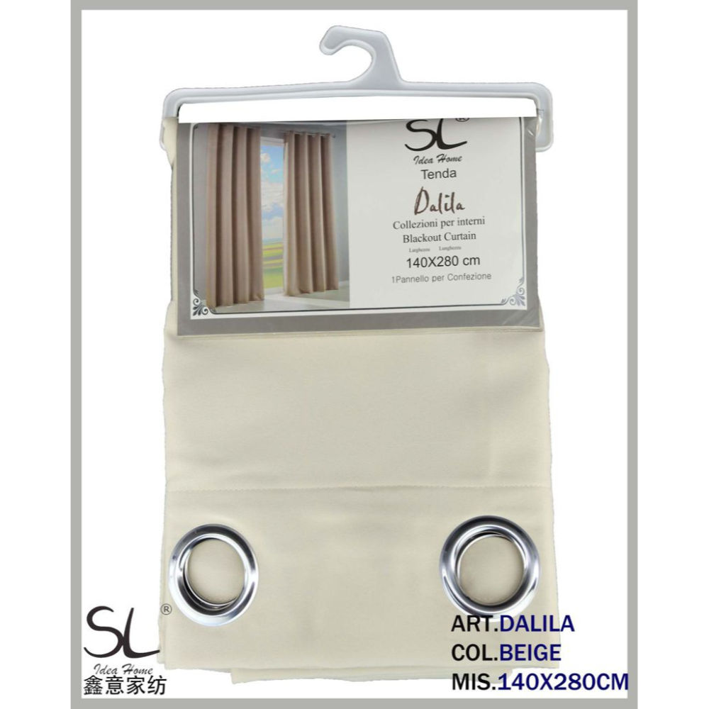 SL TENDA OSCURANTE DALILA 140X280CM COL.BEIGESl Ideahome