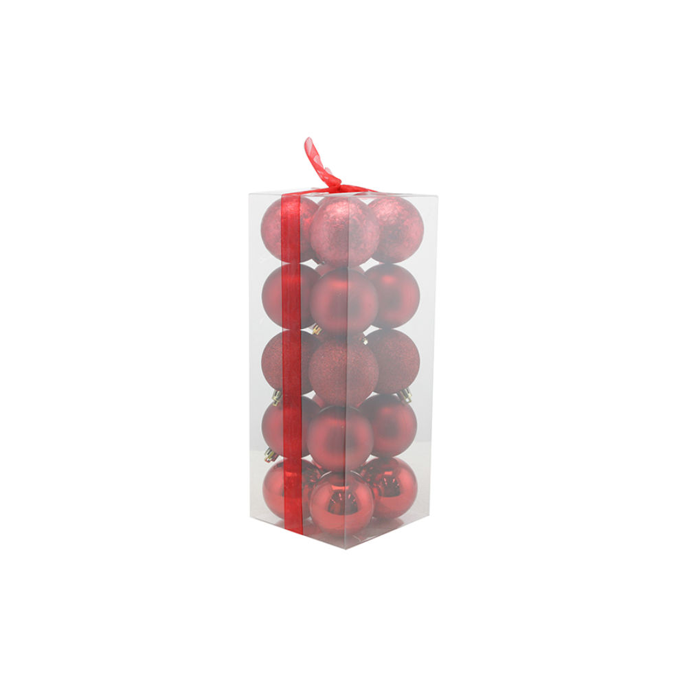 Set 20 Palline di Natale Ø6cm - RossoNataluna