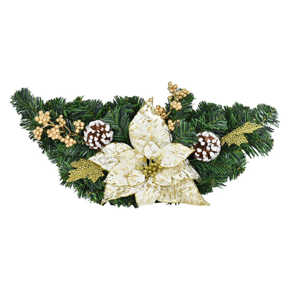 Dietroporta Baffo 60cm - Stella di Natale BiancaNataluna