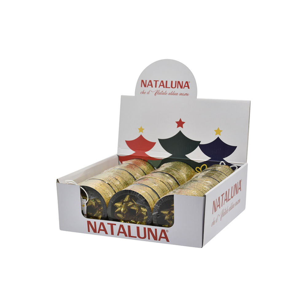 Set Nastro Regalo 3cmX10m + 4 Fiocchi - OroNataluna