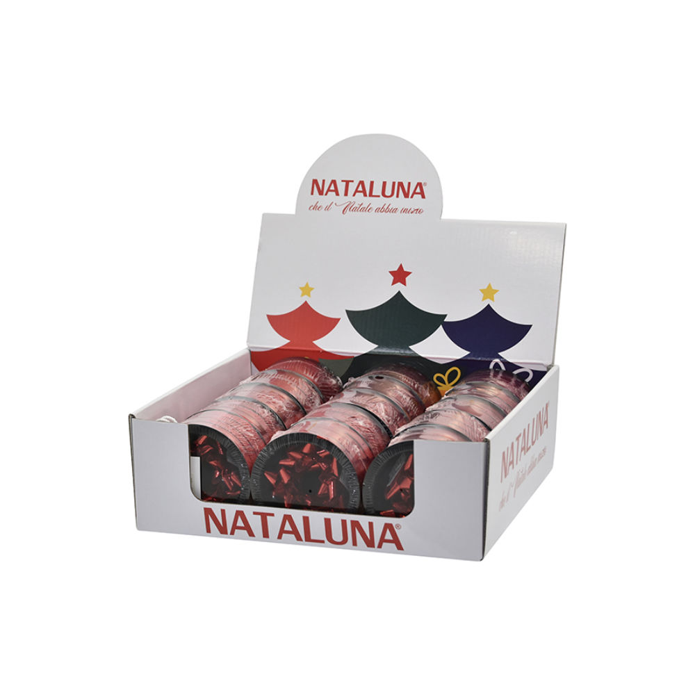 Set Nastro Regalo 3cmX10m + 4 Fiocchi - RossoNataluna