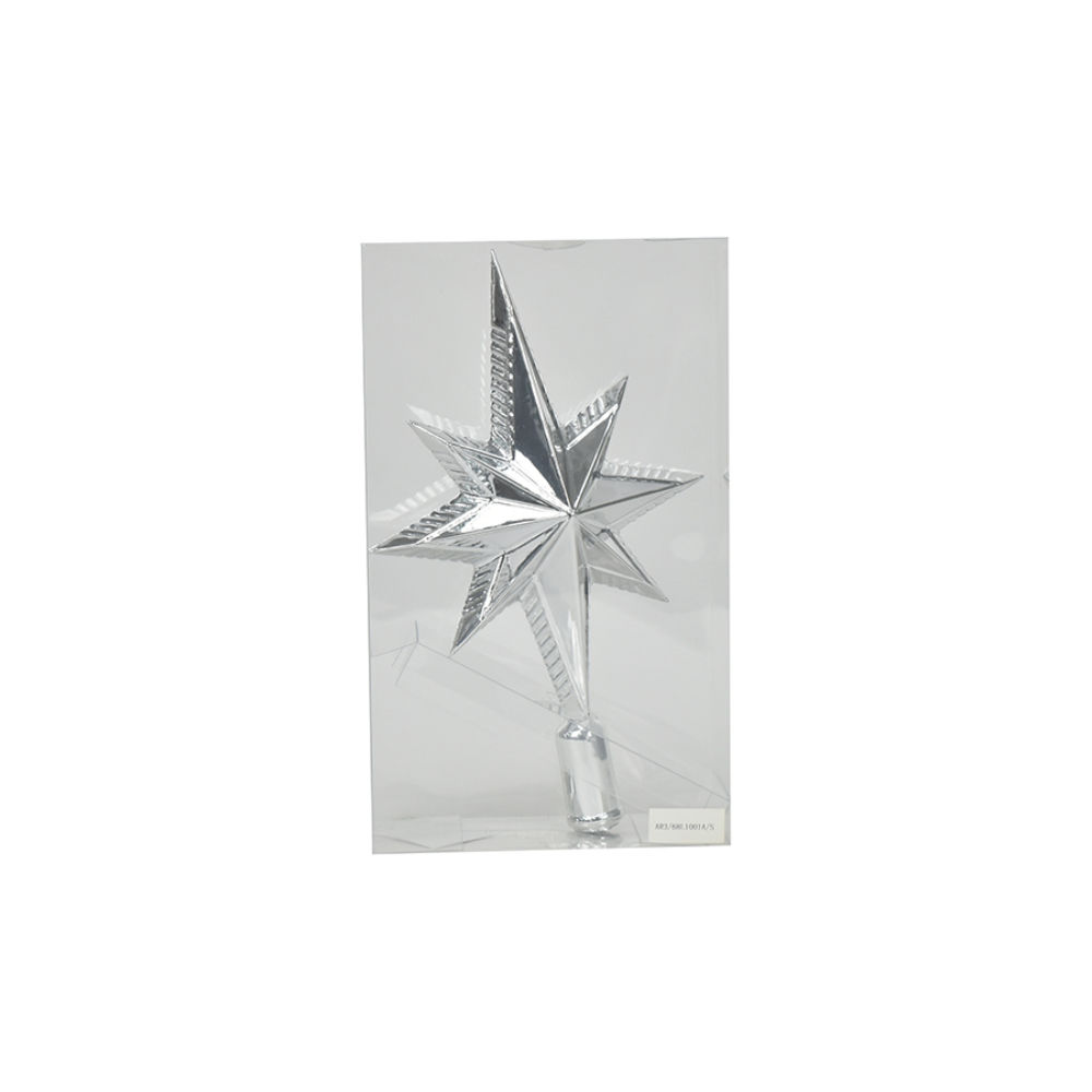 Puntale Albero 25cm Stella Argento - 68L1001ANataluna