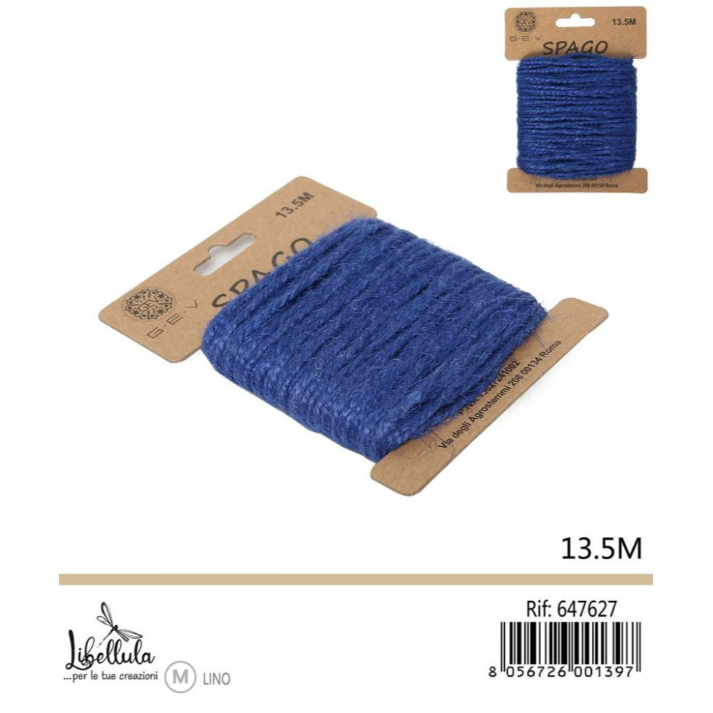 SPAGO DI LINO - BLU - 13,5MGev