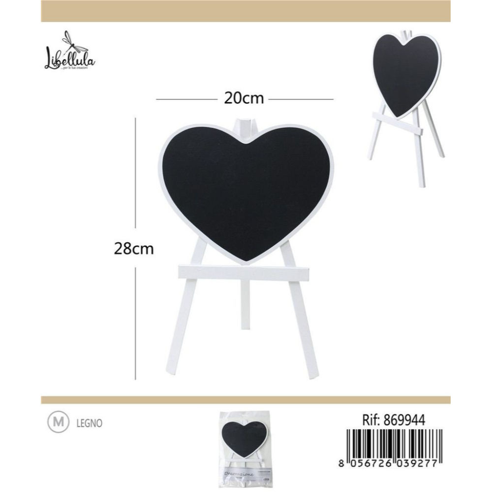 LAVAGNETTA A CUORE - BIANCO 20x28CM - 1PZGev