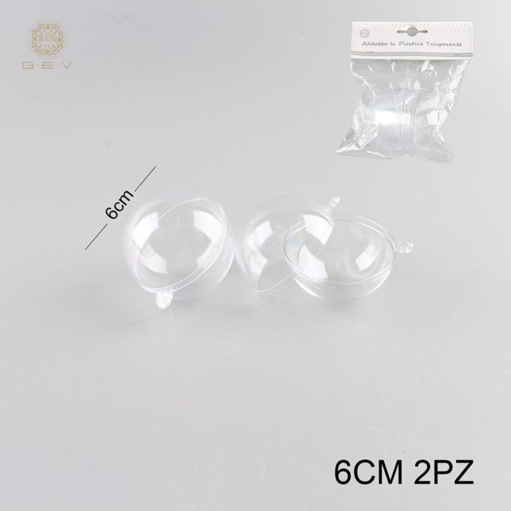 SFERA TRASPARENTE APRIBLIE 6CM - 2PZGev