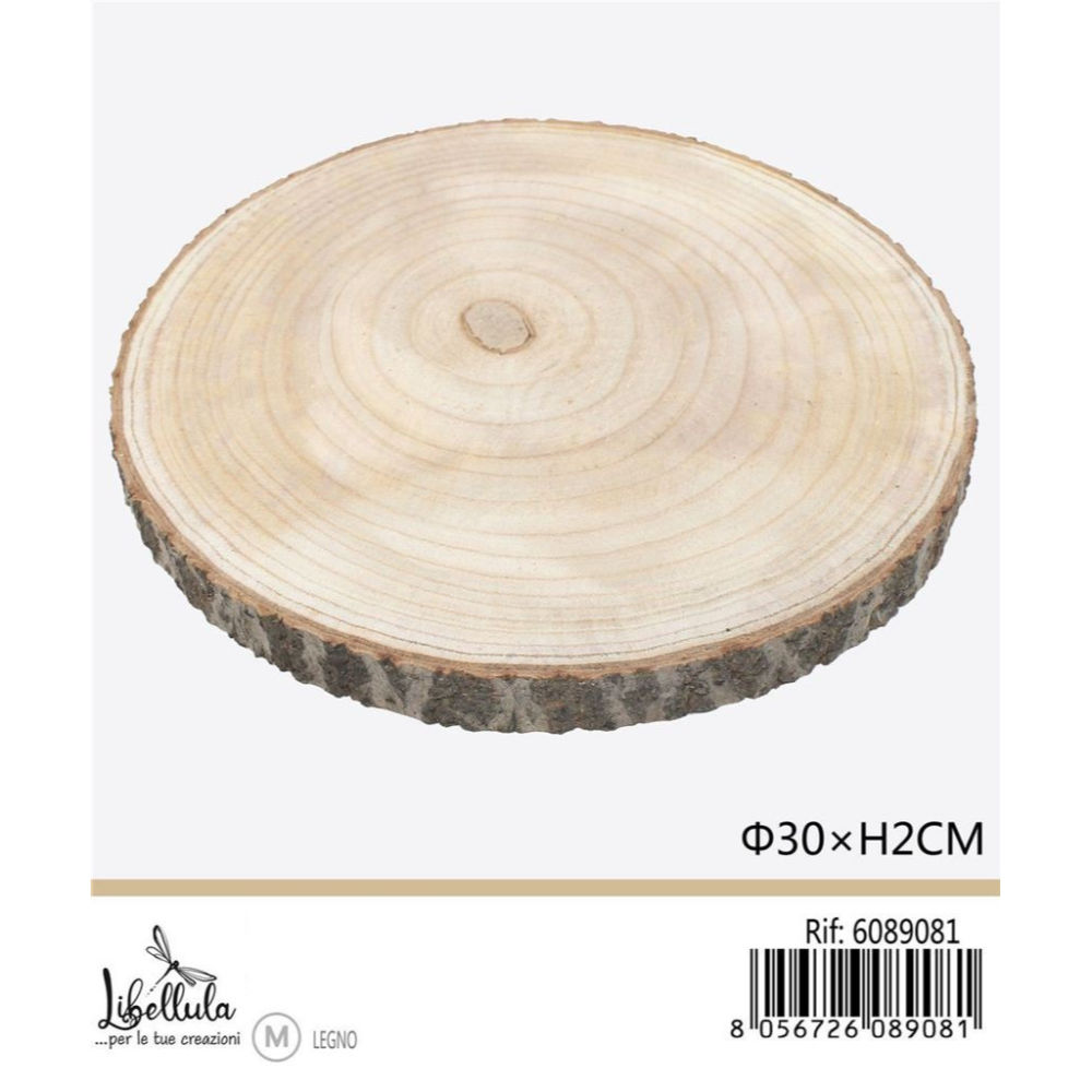 DISCO DI LEGNO - DIAMETRO 27-30CM x 2CMGev