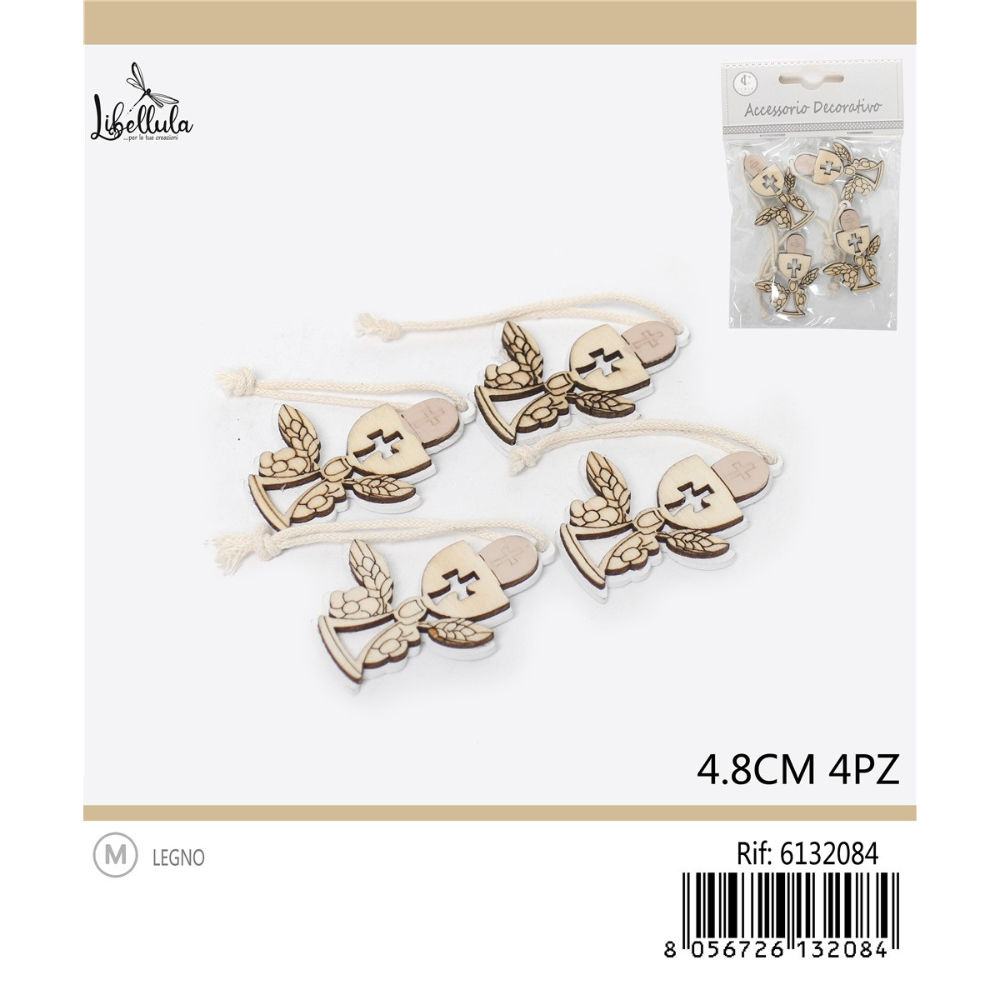 SAGOME DECORATIVE - CALICE CRESIMA 4,8CM - 4PZGev