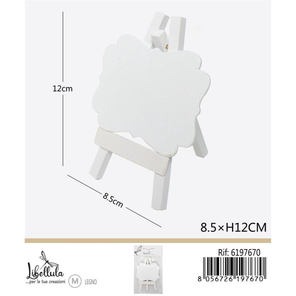 LAVAGNETTA IN LEGNO BIANCA 12x8,5CM - 1PZGev