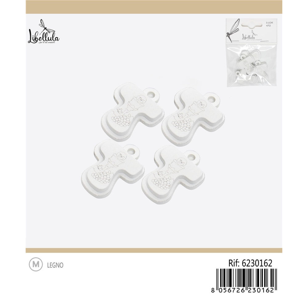 SAGOME DECORATIVE PER COMUNIONE 3,5CM - 4PZGev