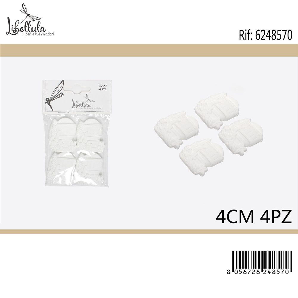 CALICE COMUNIONE DECORATIVO IN GESSO 4CM - 4PZGev