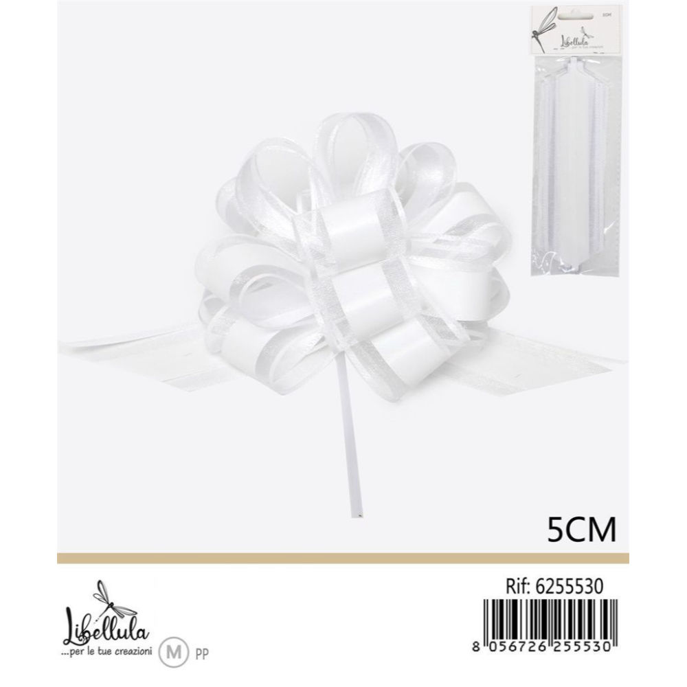 COCCARDA EFFETTO PLEXIGLASS - BIANCO - 5CMGev