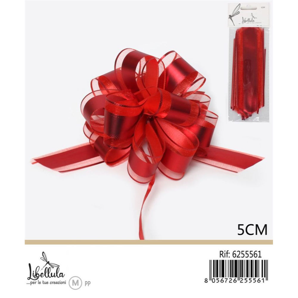 COCCARDA EFFETTO PLEXIGLASS - ROSSO - 5CMGev