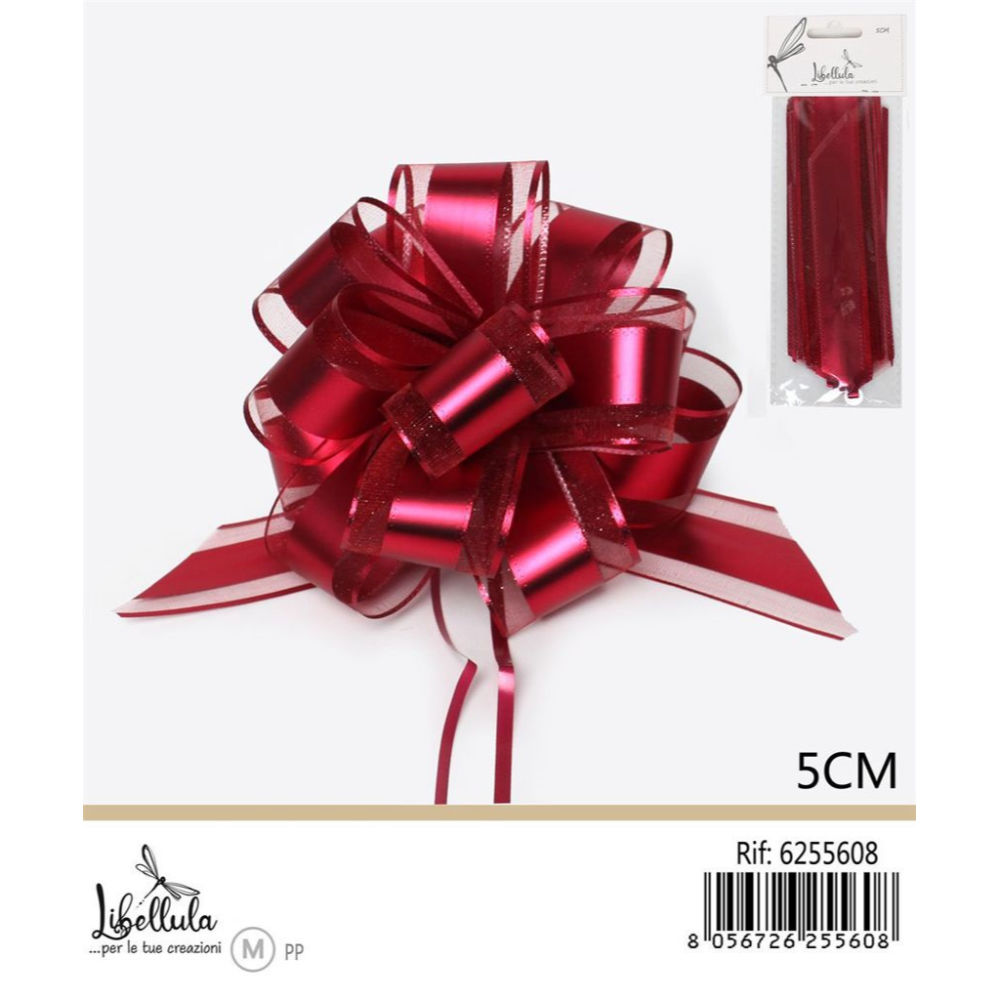 COCCARDA EFFETTO PLEXIGLASS - BORDEAUX - 5CMGev
