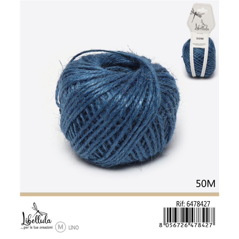 SPAGO DI LINO - BLU - 50MGev