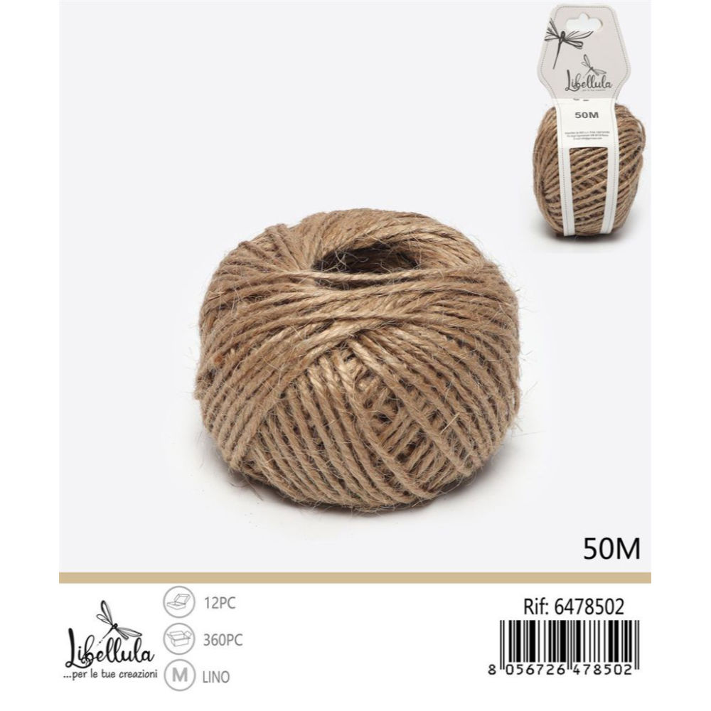 Corda di Canapa 50m - MarroncinoGev