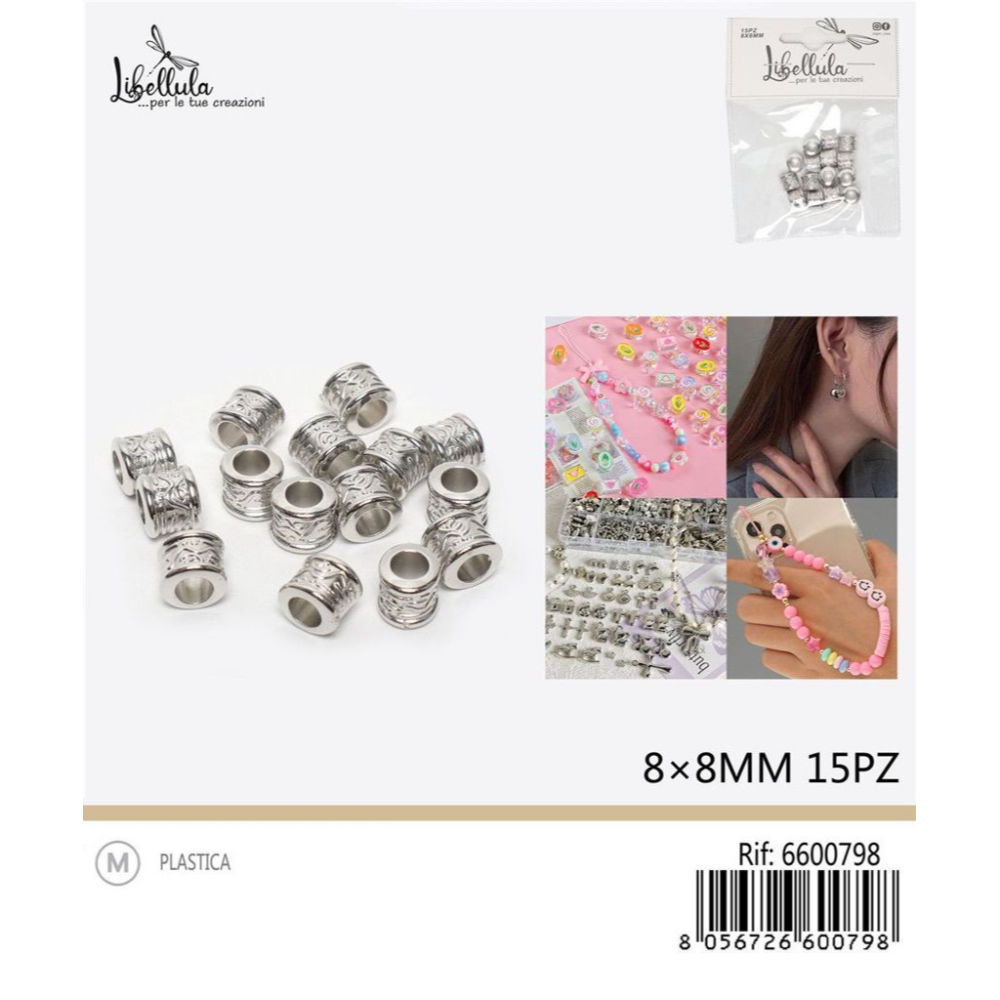 CHARMS A CERCHIO 8MM - 15PZGev