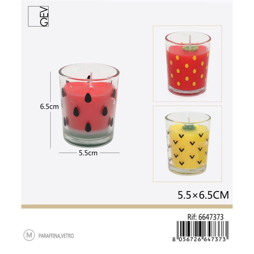 CANDELA FRUIT - 5,5X6,5CMGev