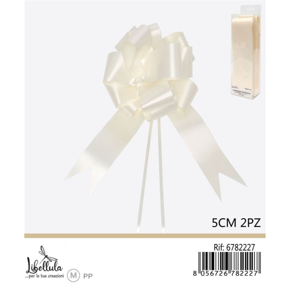 COCCARDA DECORATIVA GRANDE - PANNA 5CM - 2PZGev