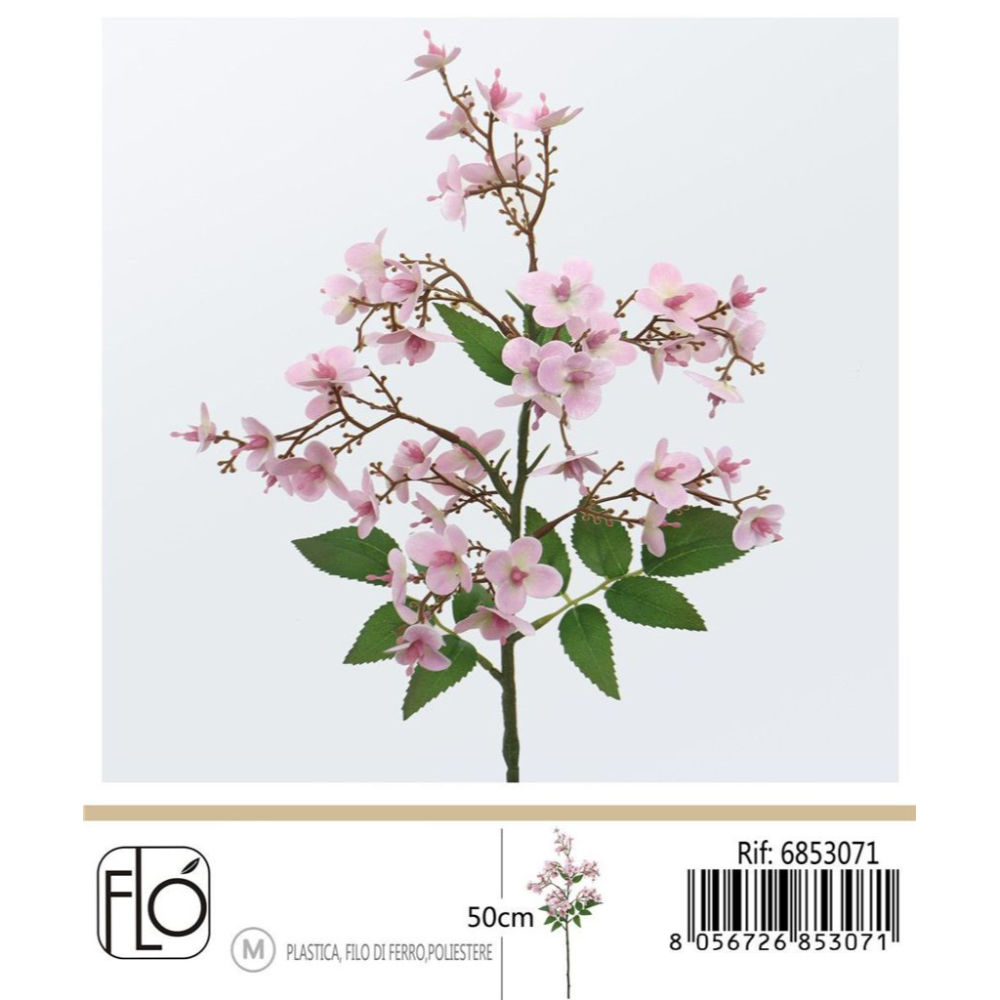 Ramo Artificiale Rosa Canina Rosa - 50cmGev