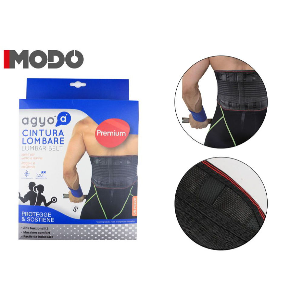 I04 TUTORE CINTURA LOMBARE C/PRESSIONE S/M/L 1PZAgyo